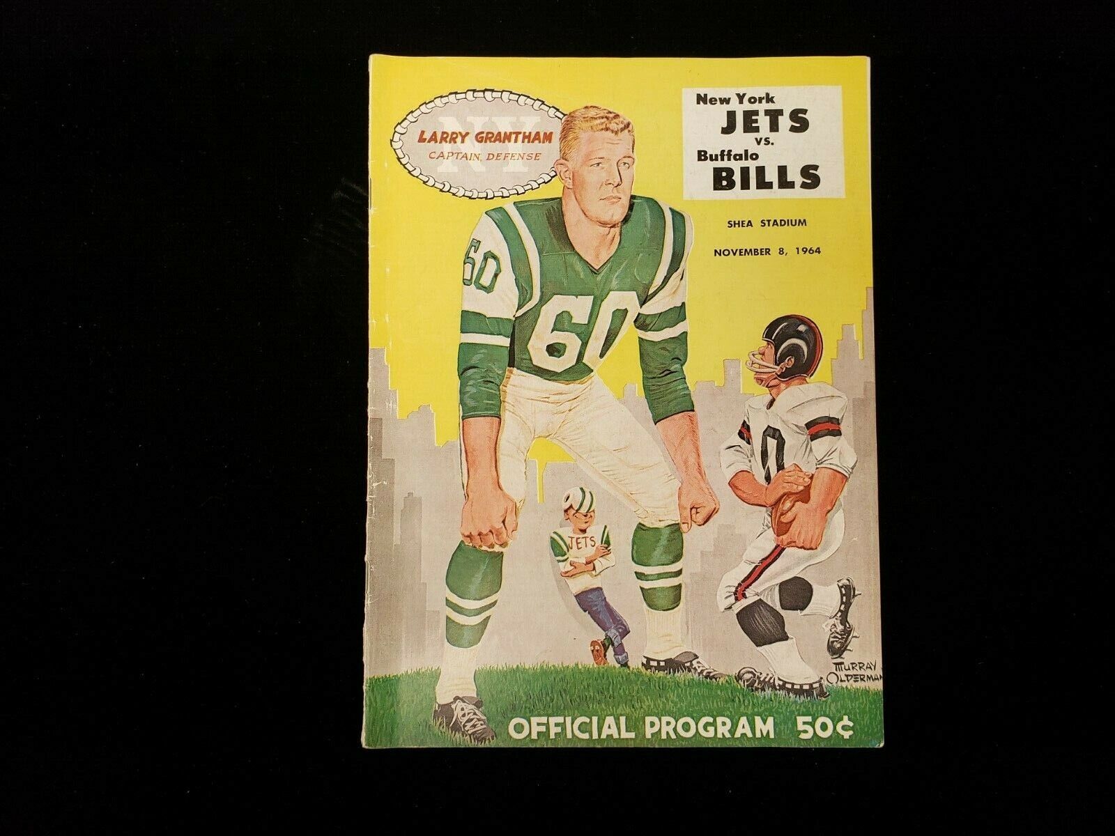November 8, 1964 Buffalo Bills @ New York Jets Program VG-EX