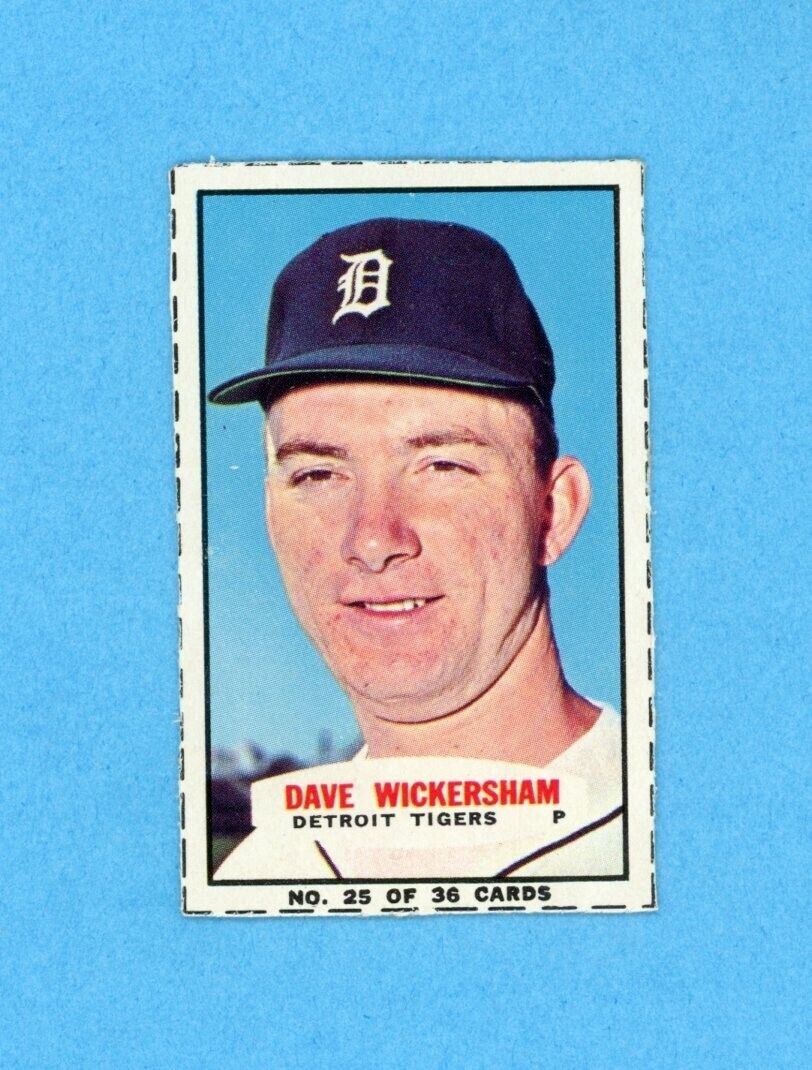 1965 Bazooka #25 Dave Wickersham Detroit Tigers Baseball Card