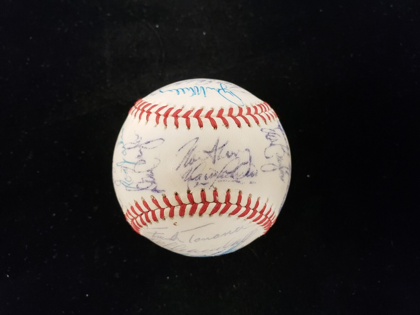 1977 California Angels Autographed Baseball - 27 Signatures - JSA LOA