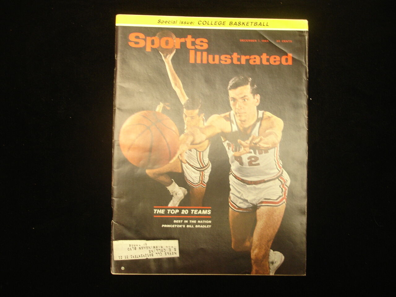 December 7, 1964 Sports Illustrated Magazine - Bill Bradley Princeton Cover