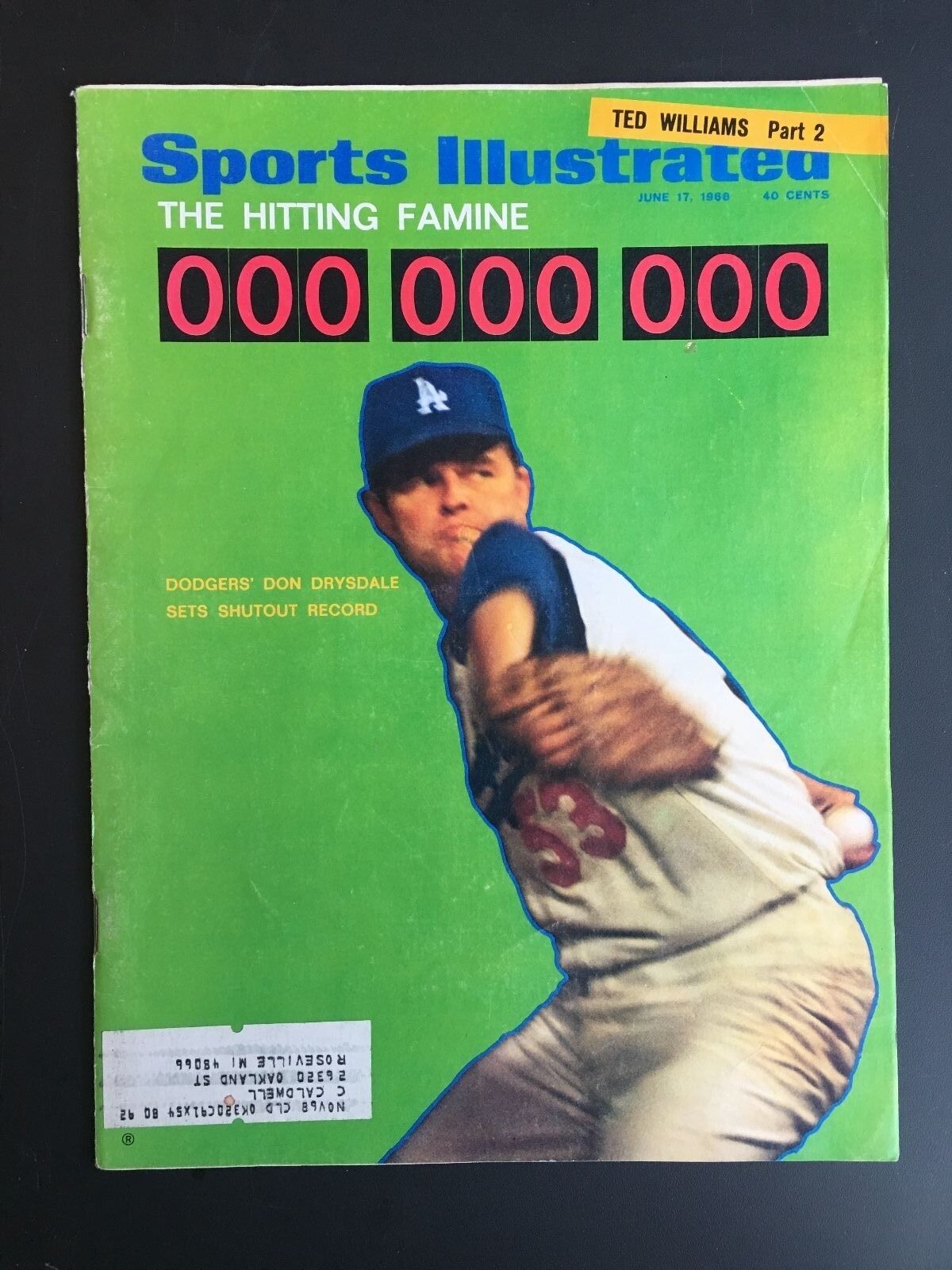 Sports Illustrated Magazine June 17,1968 Issue Original Ted Williams Part 2