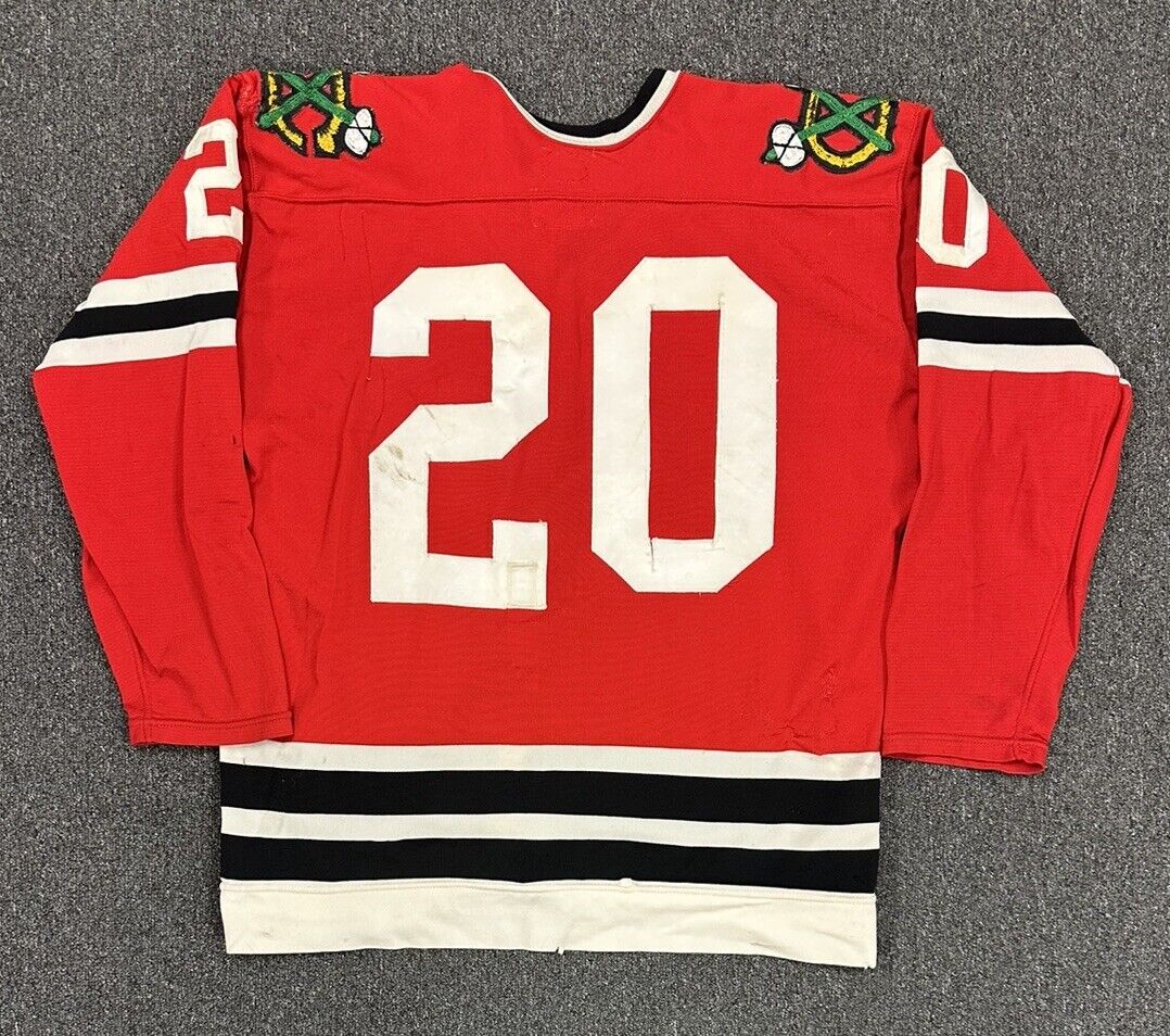 Early 1970’s Cliff Koroll Chicago Black Hawks GAME USED Durene Hockey Jersey #20