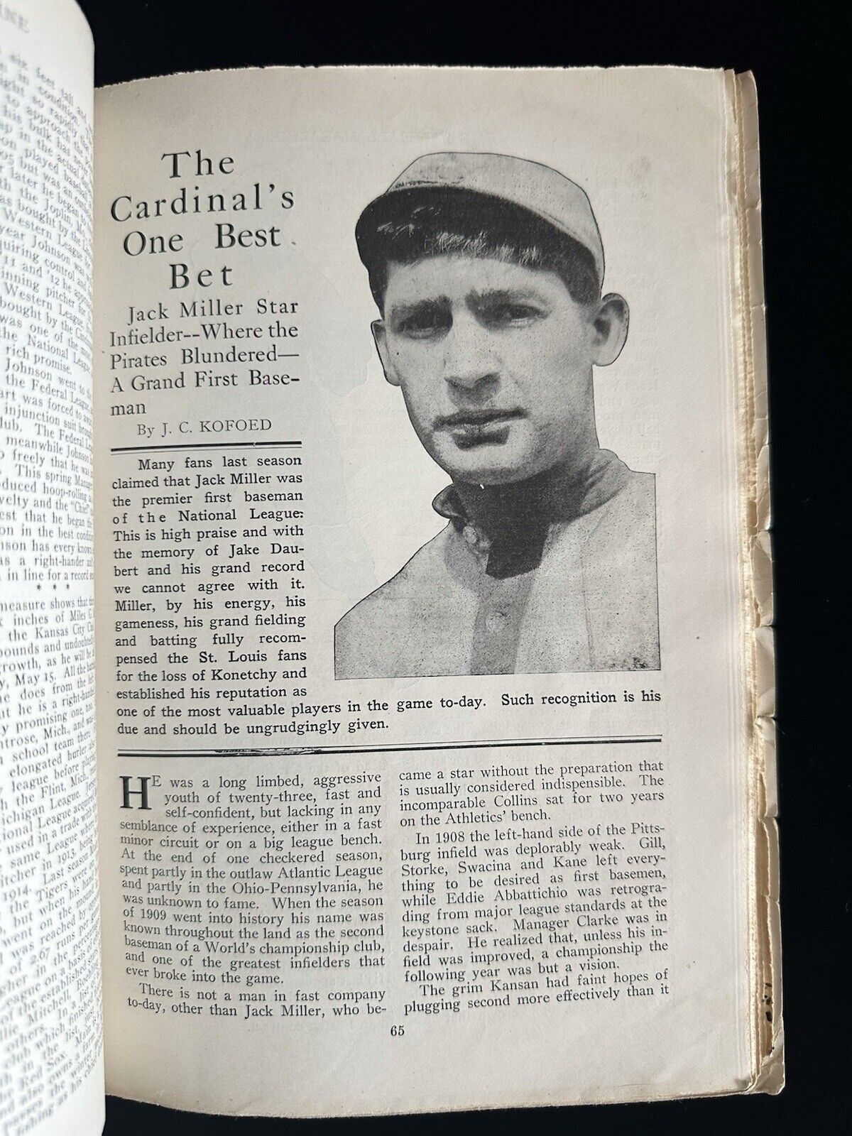 Original June 1915 Baseball Magazine Complete Publication - RARE