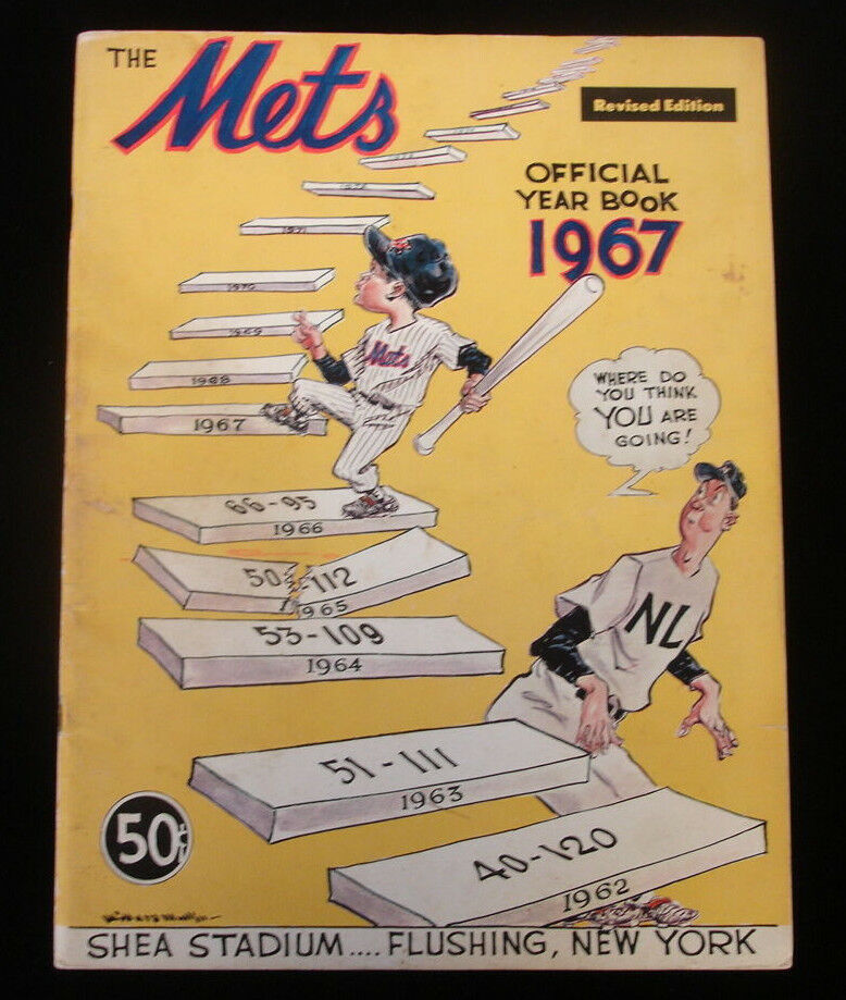 1967 New York Mets Official Baseball Yearbook - Revised Edition