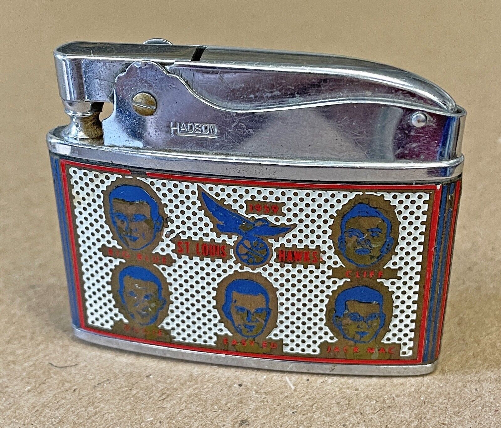 1959 St. Louis Hawks NBA World Champions Cigarette Lighter