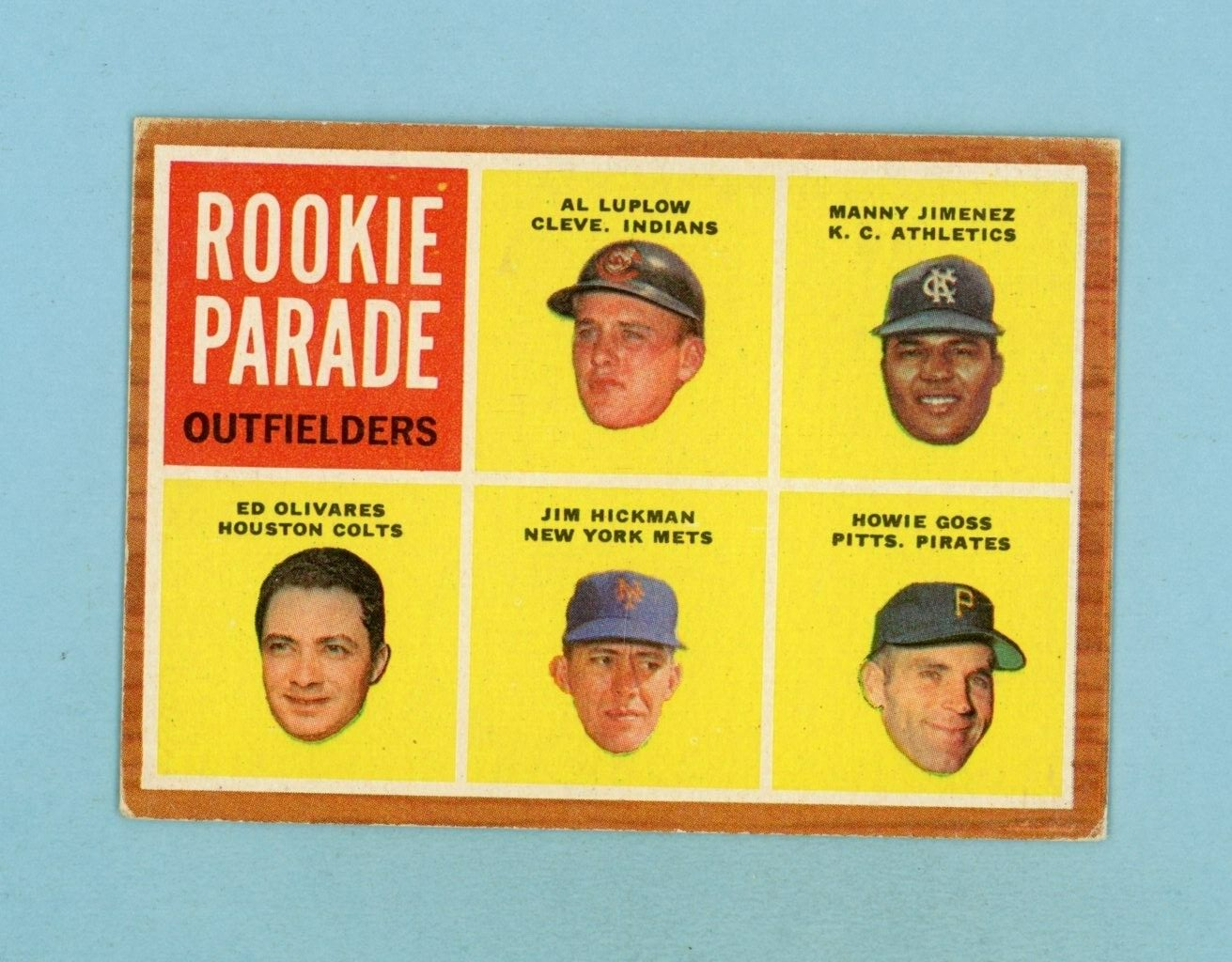 1962 Topps #598 Rookie Parade Outfielders High Number Baseball Card EX