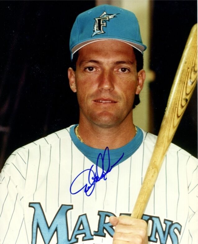 Dave Magadan Marlins 8X10 Color Photo Auto B&E Hologram