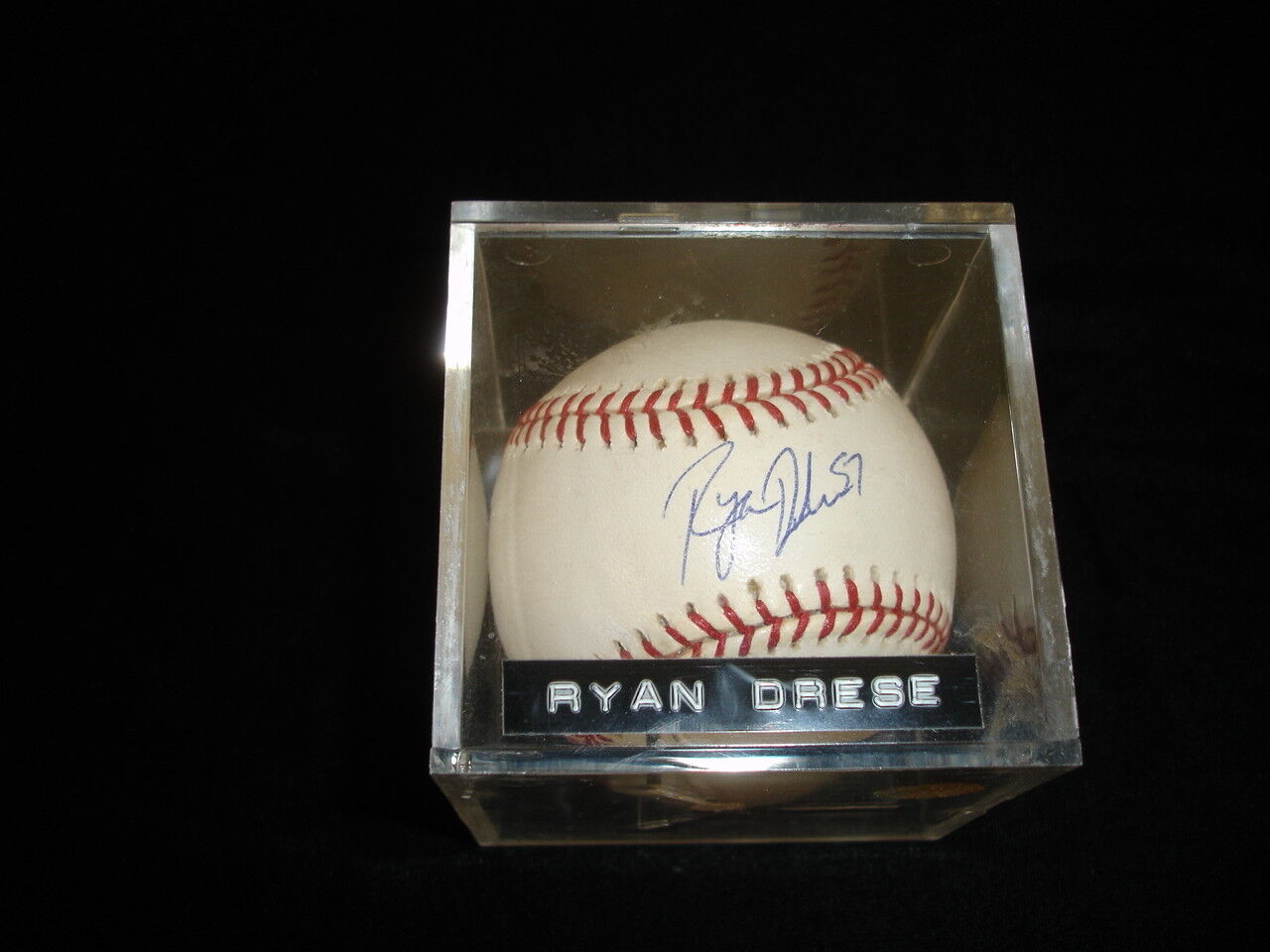 Ryan Drese #57 Signed Official ML Selig Baseball PSA DNA Indians Rangers Nat'ls