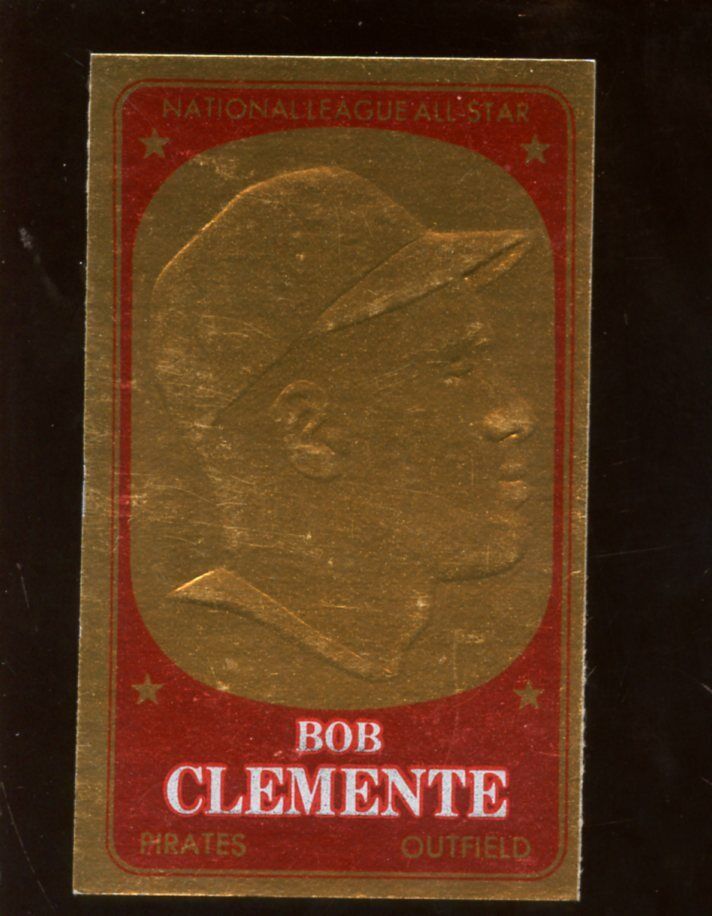 1965 Topps Embossed Baseball Card Insert #19 Roberto Clemente NRMT