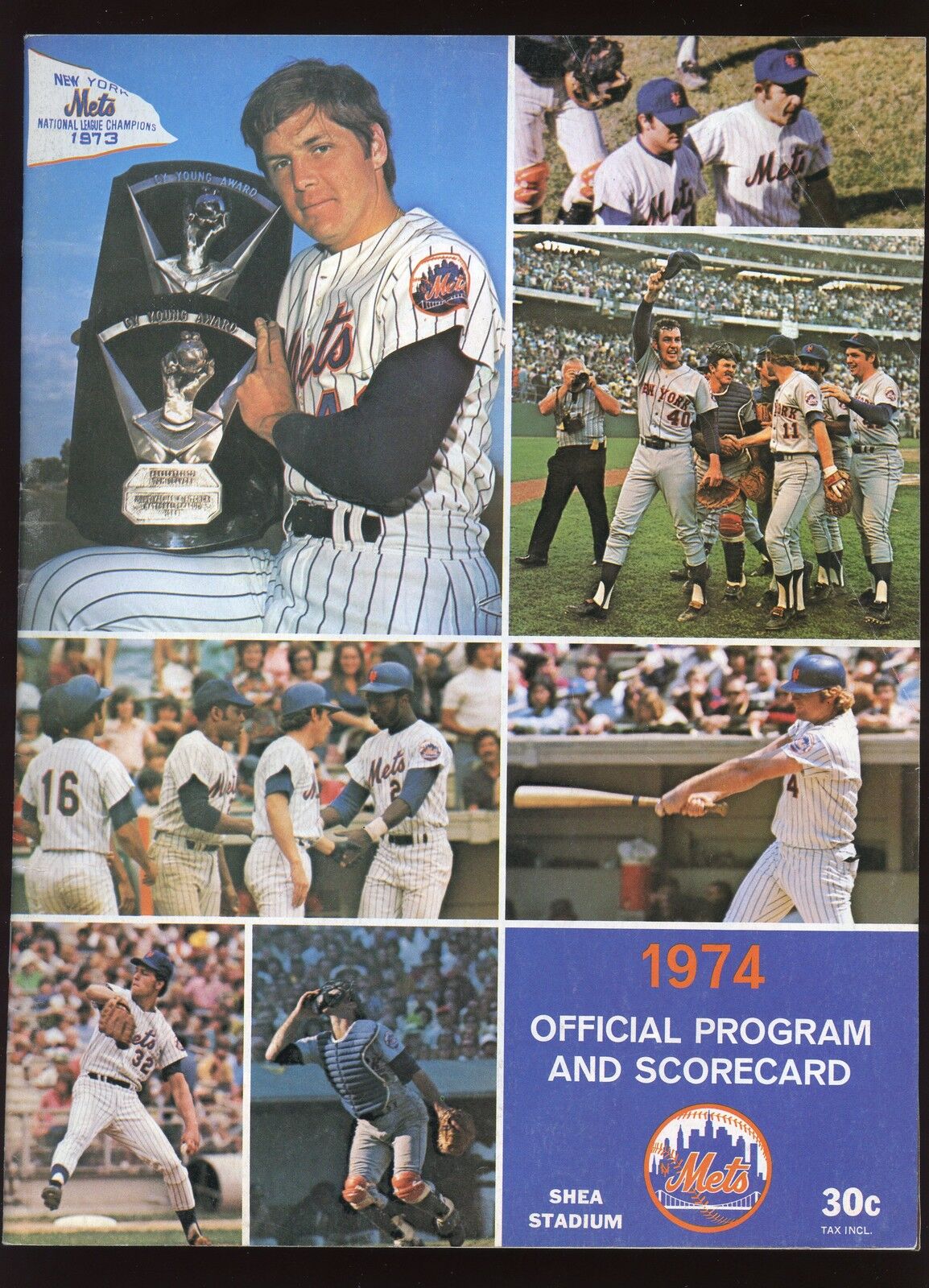 1974/1975/1976 New York Met MLB Programs 3 Different