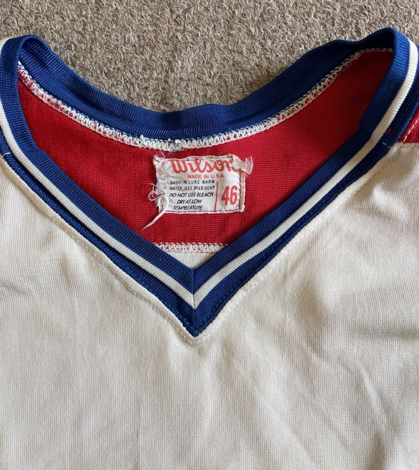 1977-78 Brian Engblom Montreal Canadiens Game Used Jersey Missing the Nameplate