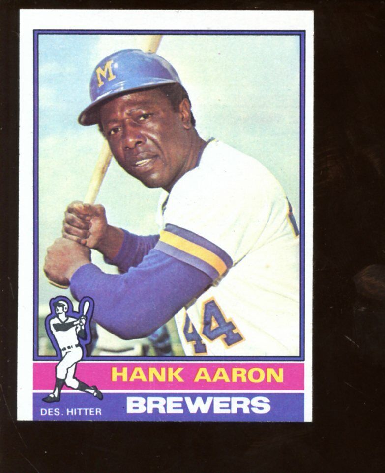 1976 Topps Baseball Card #550 Hank Aaron Last Card NRMT OC