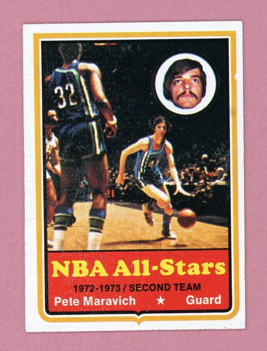 1973-74 Topps #130 Pete Maravich Atlanta Hawks Basketball Card Ex/Mt