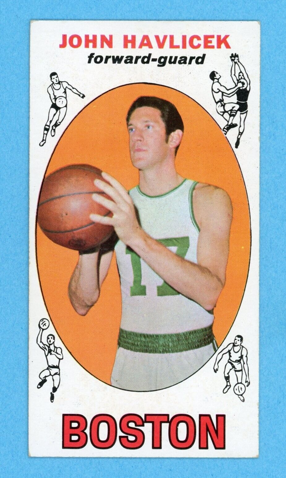 1969-70 Topps #20 John Havlicek Boston Celtics Rookie Basketball Card EX