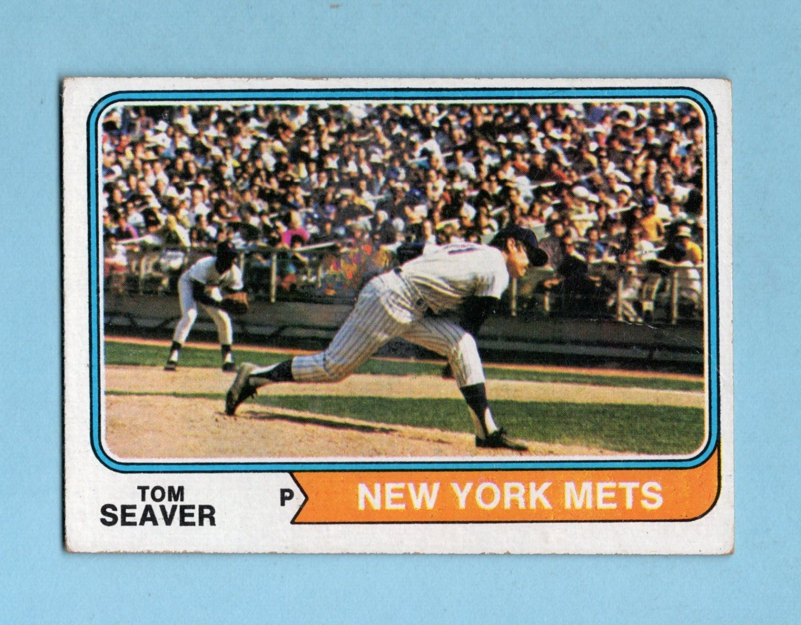 1974 Topps #80 Tom Seaver New York Mets Baseball Card EX app cres rs