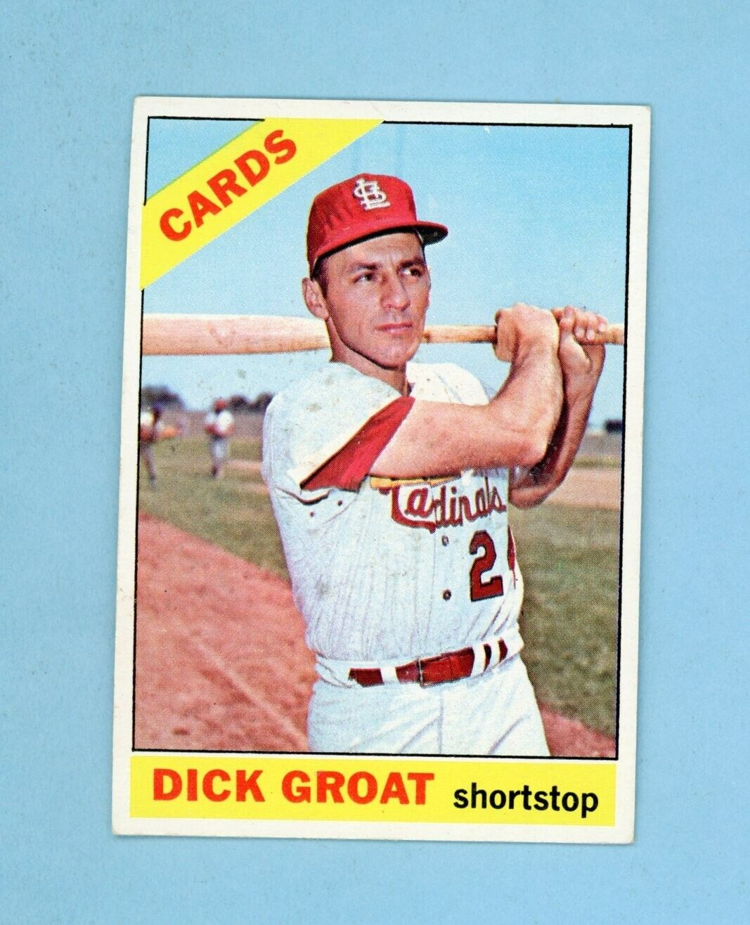 1966 Topps #103 Dick Groat St. Louis Cardinals No Trade Vari Baseball Card EX++