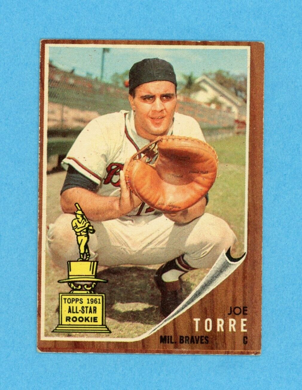 1962 Topps #218 Joe Torre Milwaukee Braves Rookie Baseball Card EX o/c