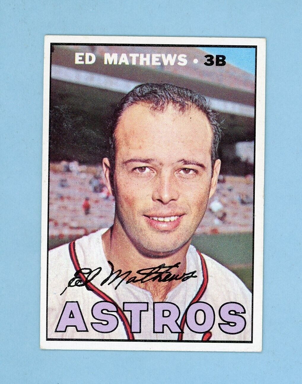 1967 Topps #166 Ed Mathews Houston Astros Baseball Card EX++