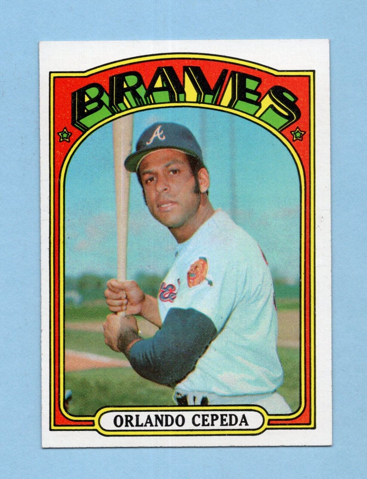 1972 Topps #195 Orlando Cepeda Atlanta Braves Baseball Card NM