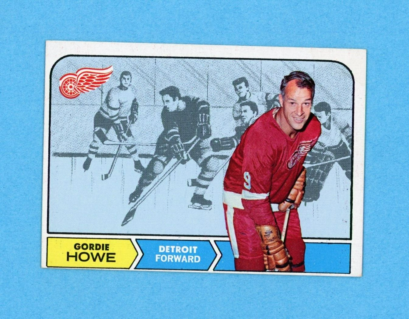 1968-69 Topps #29 Gordie Howe Detroit Red Wings Hockey Card Ex/Mt o/c