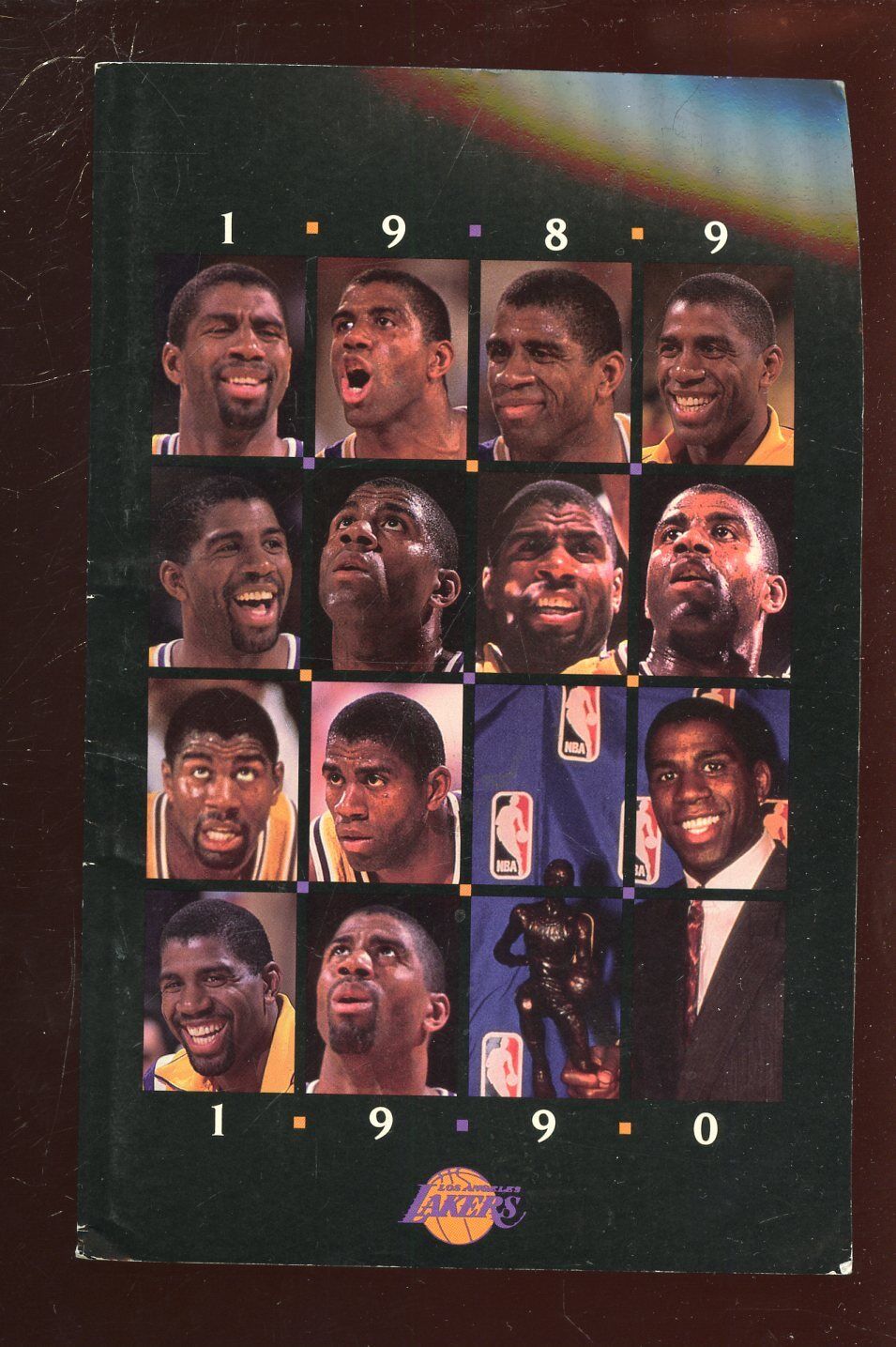 1989/1990 NBA Basketball Los Angles Lakers Media Guide EX+