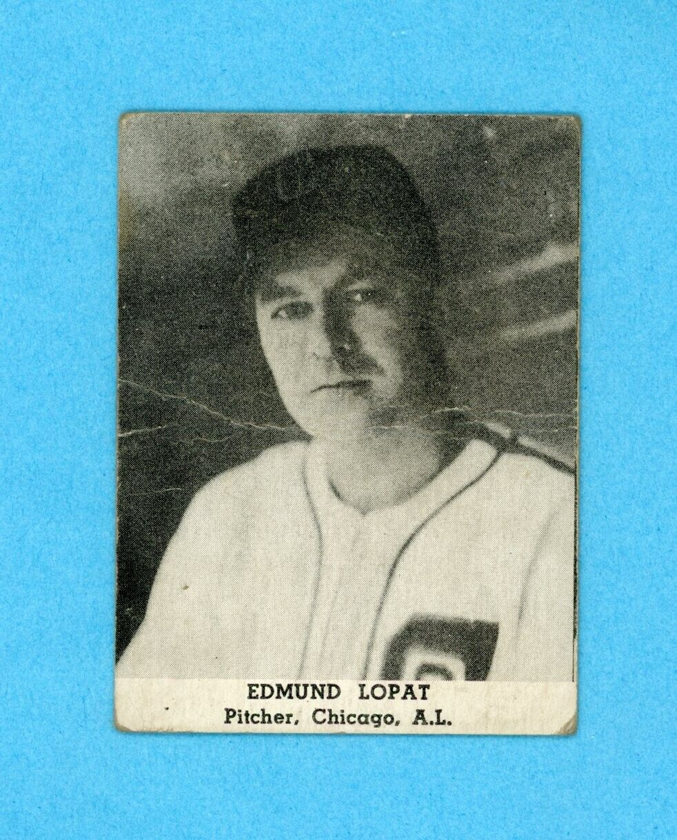 1947 Tip Top Bread Ed Lopat Chicago White Sox Baseball Card Low Grade