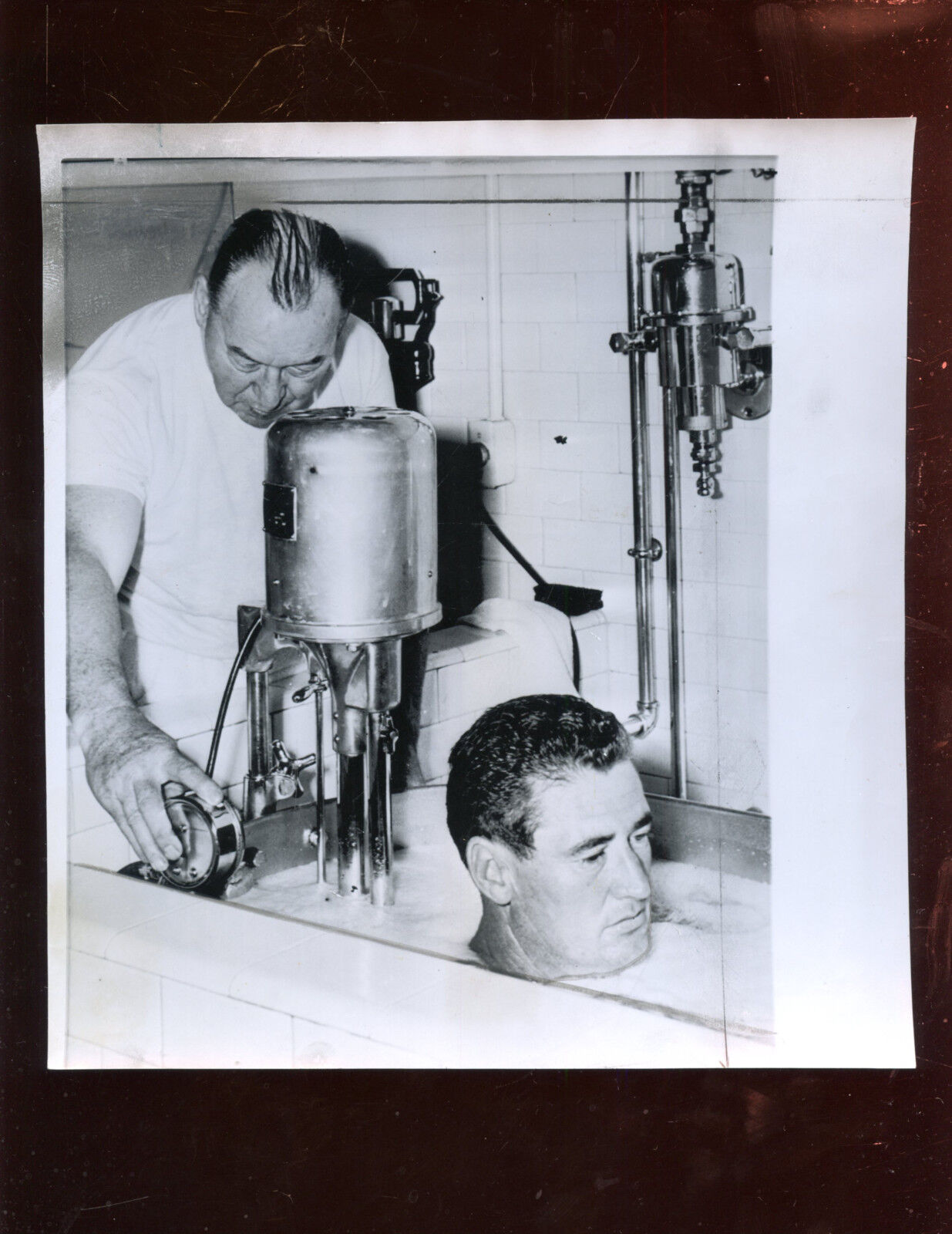 Original May 3 1959 Ted Williams In Whirlpool Wire Photo