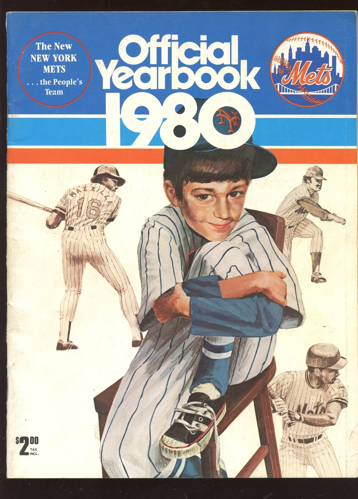 1980 New York Mets Baseball Yearbook EXMT