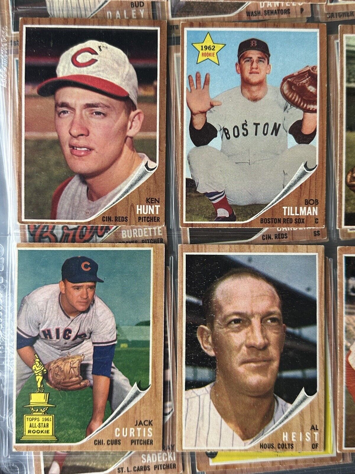 1962 Topps Starter Set Lot of 232 Different Baseball Cards w/Semi Stars Weak EX