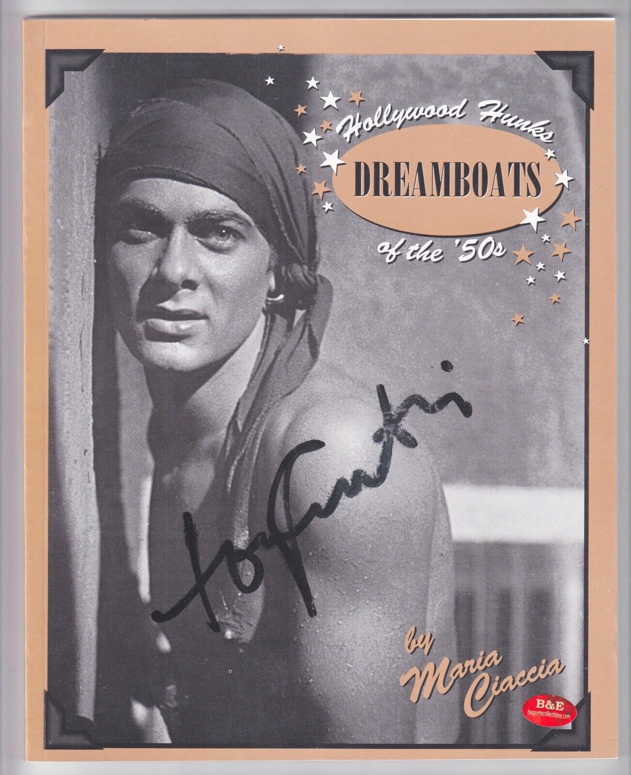 Tony Curtis Signed “Hollywood Dreamboats” Book with B&E Hologram