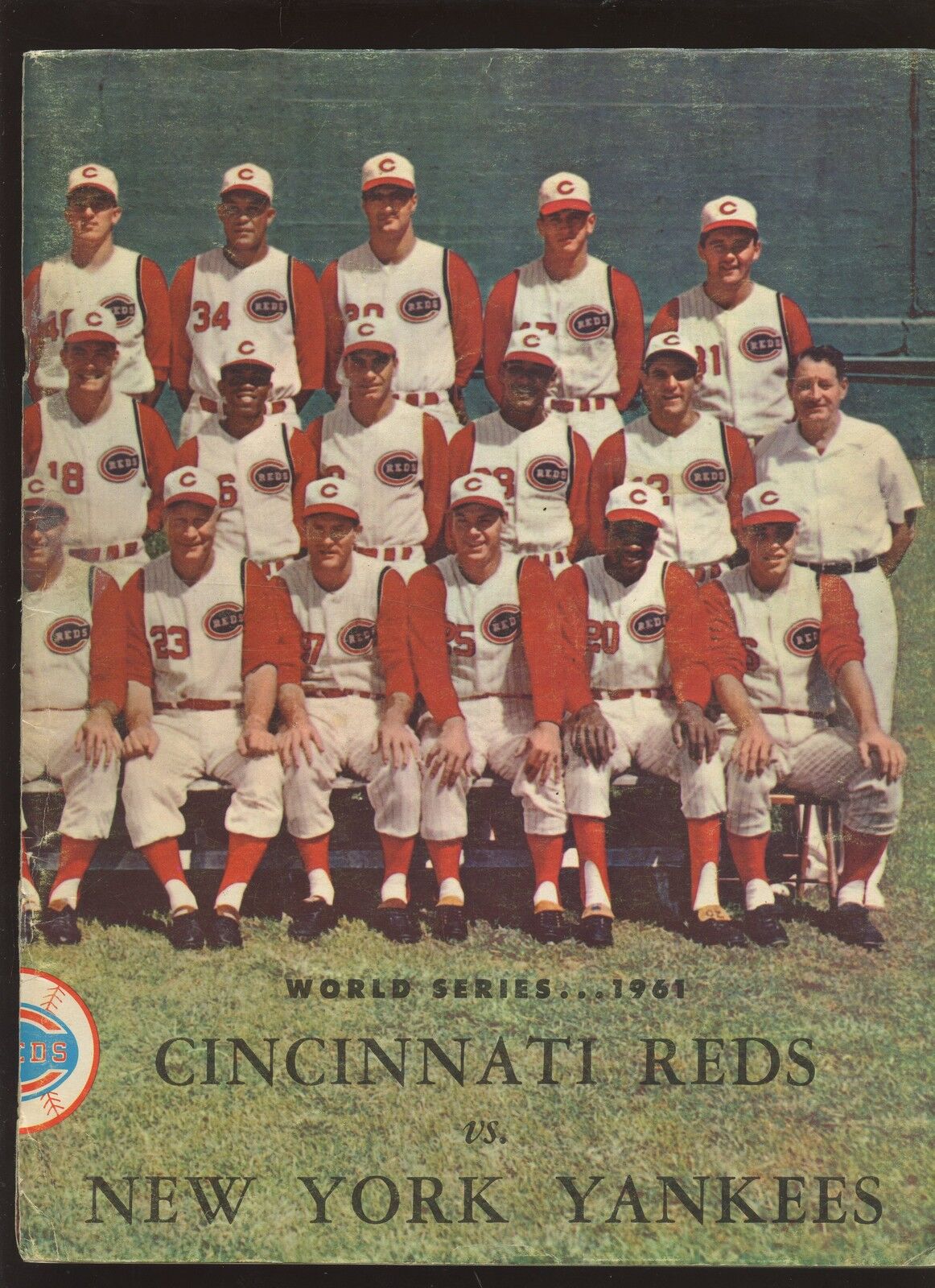 1961 World Series Program New York Yankees at Cincinnati Reds VGEX