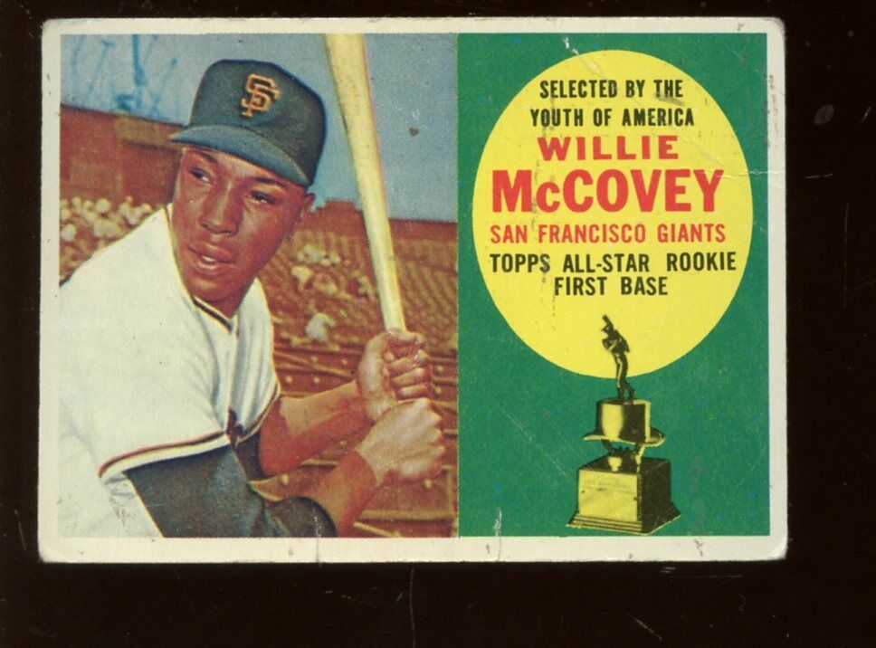 1960 Topps Baseball Card #316 Willie McCovey Rookie A