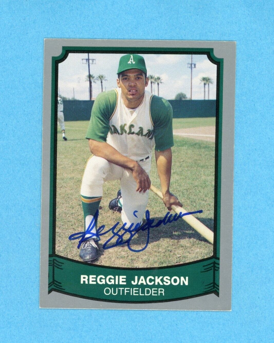 Reggie Jackson Oakland A's 1989 Pacific Legends 2 #111 Autographed Baseball Card