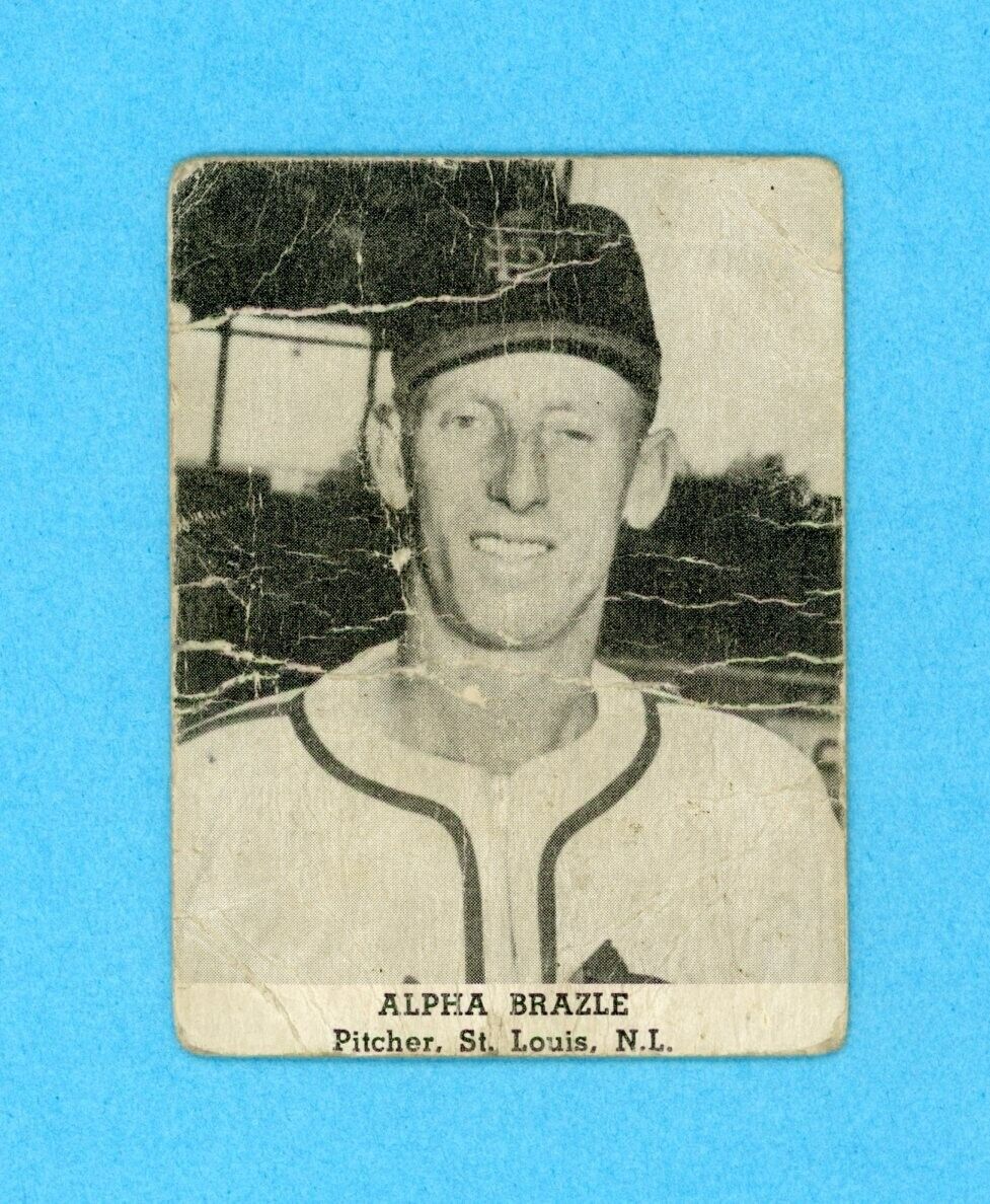 1947 Tip Top Bread Al Brazle St. Louis Cardinals Baseball Card Low Grade