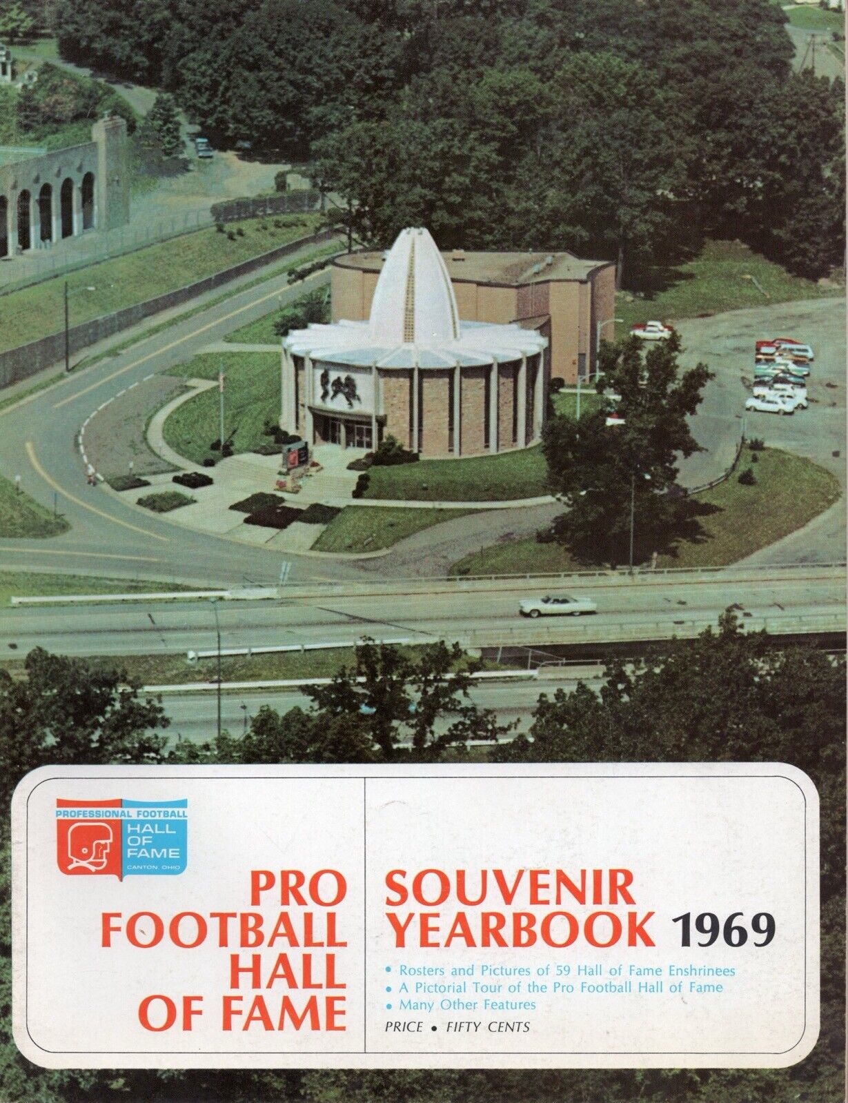 1969 Pro Football Hall of Fame Souvenir Yearbook Program • Packers vs Falcons