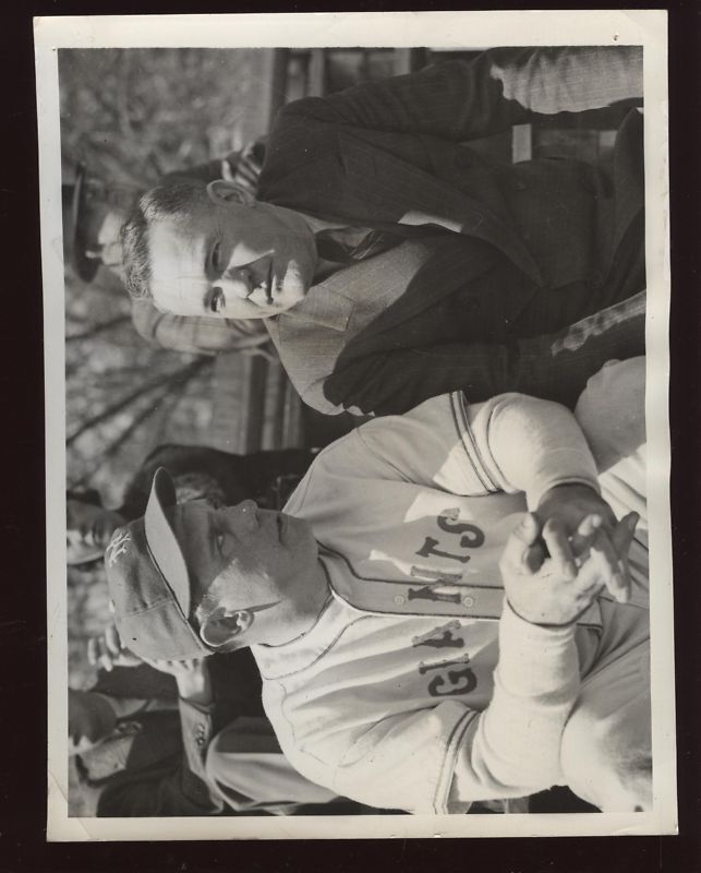 Original 1938 Bill Terry & Rogers Hornsby Wire Photo