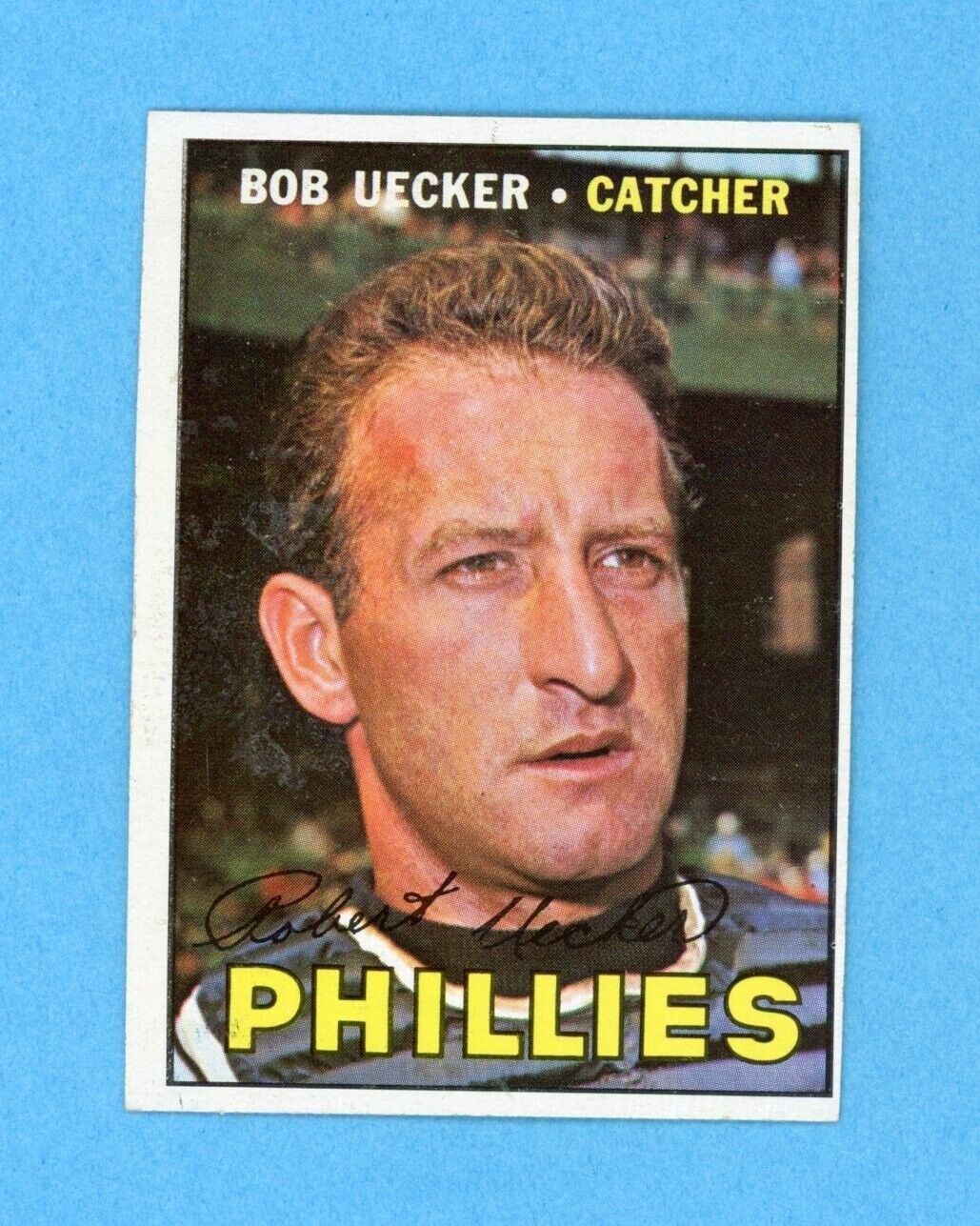 1967 Topps #326 Bob Uecker Philadelphia Phillies Baseball Card Ex/Mt - NM o/c