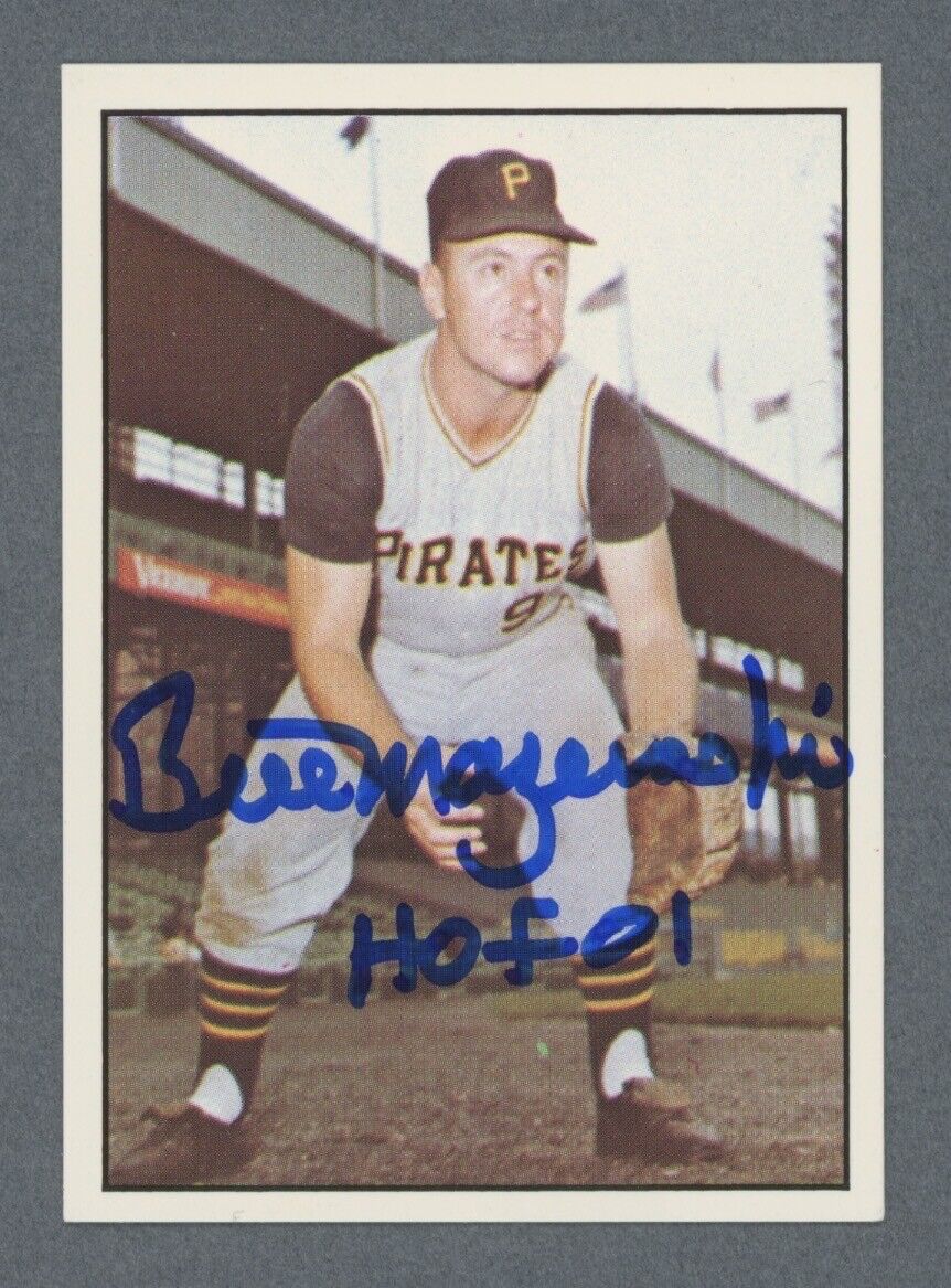 Bill Mazeroski Pirates Signed 1978 "The 1960s” TCMA Card Auto with B&E Hologram