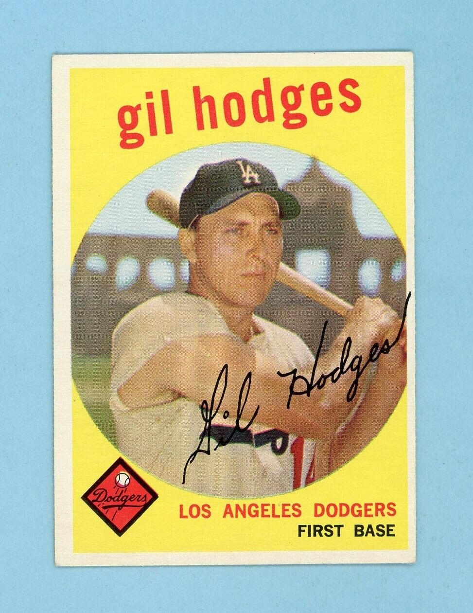 1959 Topps #270 Gil Hodges Los Angeles Dodgers Baseball Card E+ - E/M vswblc