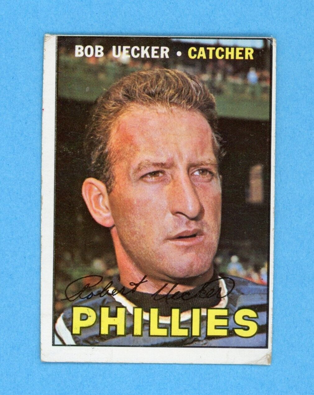 1967 Topps #326 Bob Uecker Philadelphia Phillies Baseball Card Low Grade