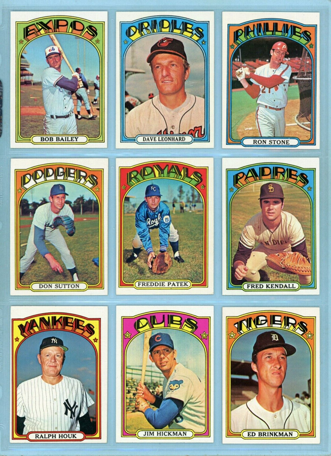 1972 Topps Starter Set Lot of 115 Diff Semi-High Number Baseball Cards Ex/Mt-NM