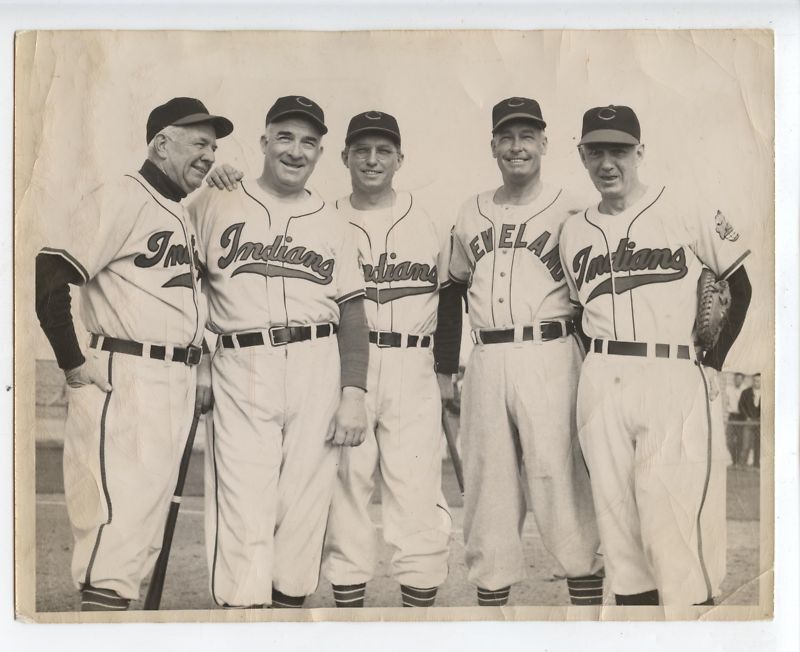 Original 1950 Tris Speaker / Al Simmons Wire Photo