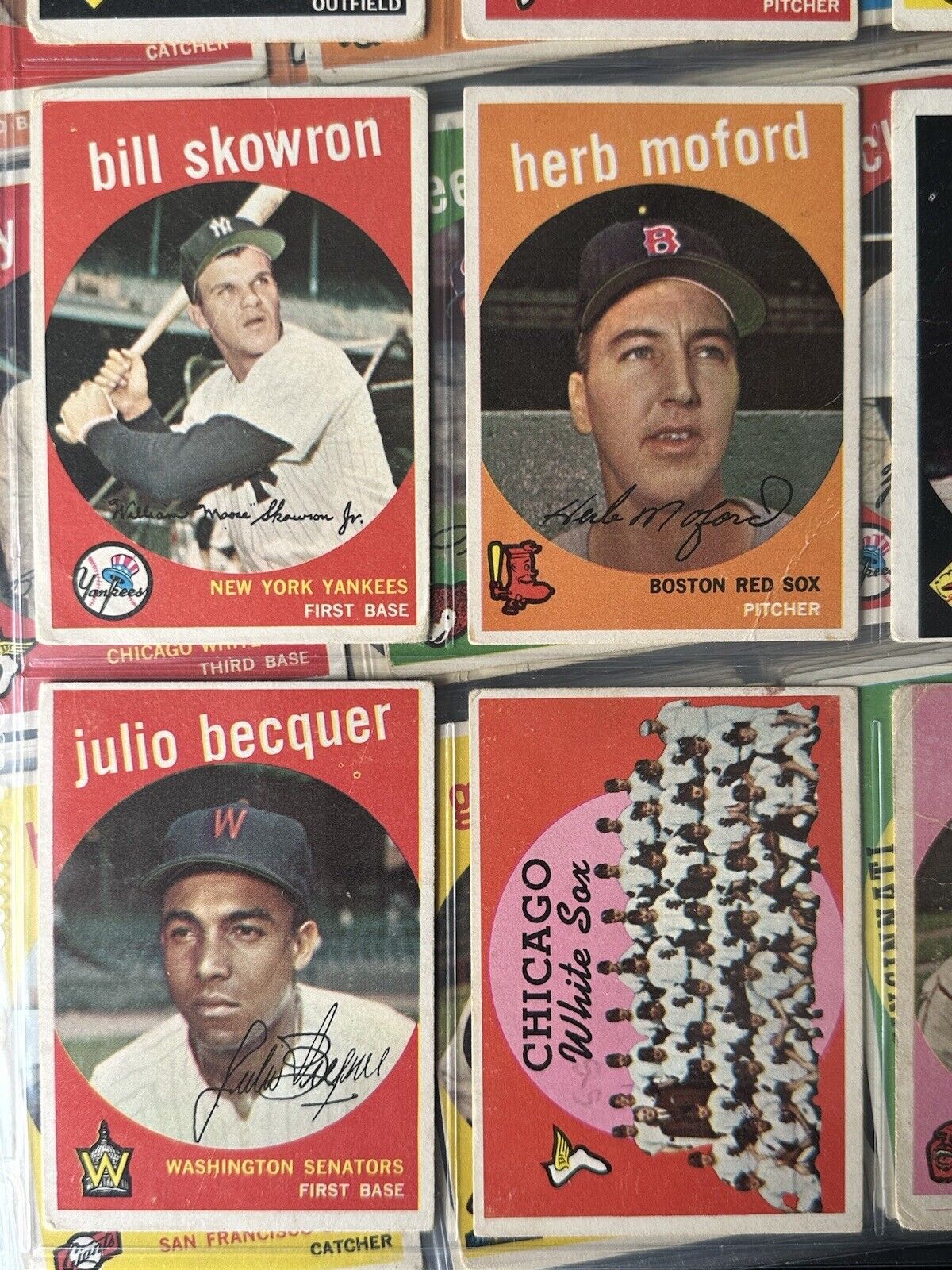 1959 Topps Starter Set Lot of 270 Diff. Baseball Cards w/ 15 HOFers- Low Grade