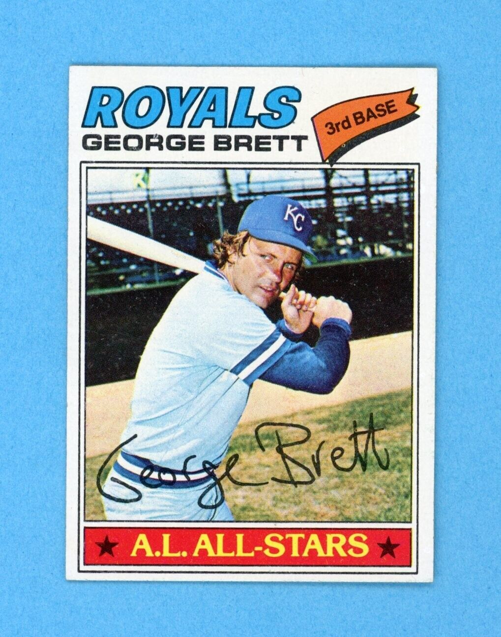 1977 Topps #580 George Brett Kansas City Royals Baseball Card NM