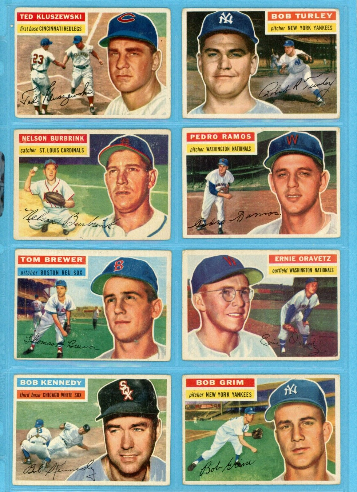 1956 Topps Starter Set Lot of 36 Different White Back Baseball Cards VG - VG+