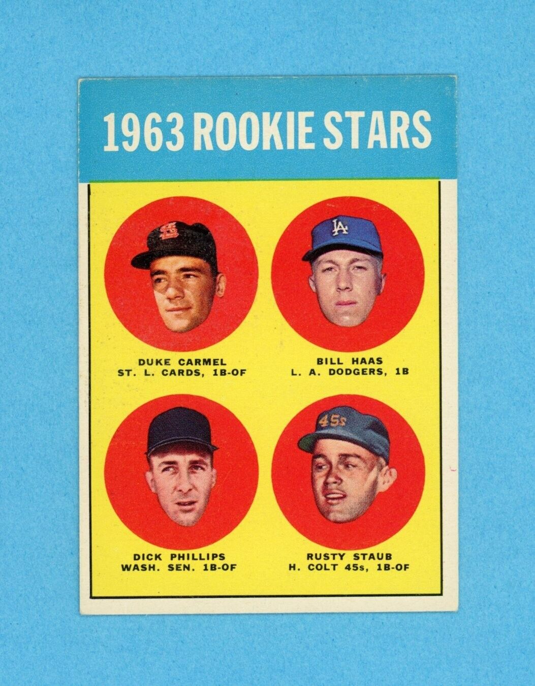 1963 Topps #544 Rookie Stars Rusty Staub Baseball Card EX++