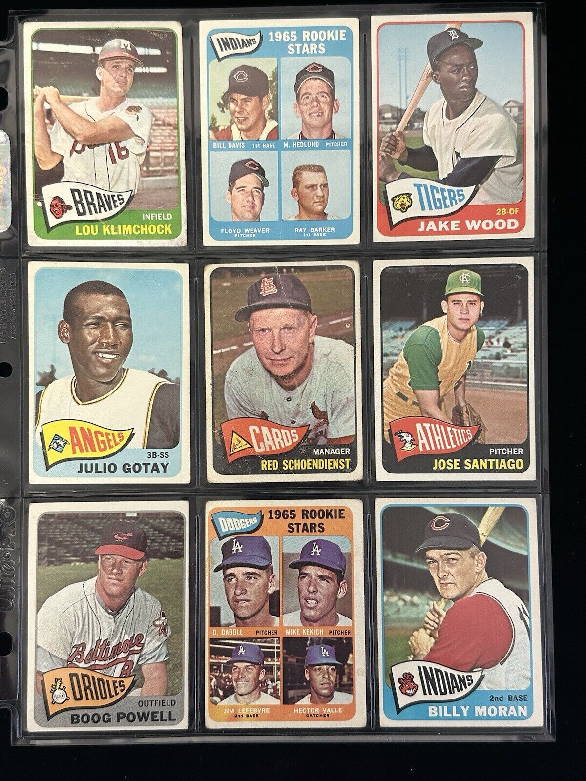 Lot of 162 Different 1965 Topps Baseball Cards w/ HOFers & High #’s - Low Grade