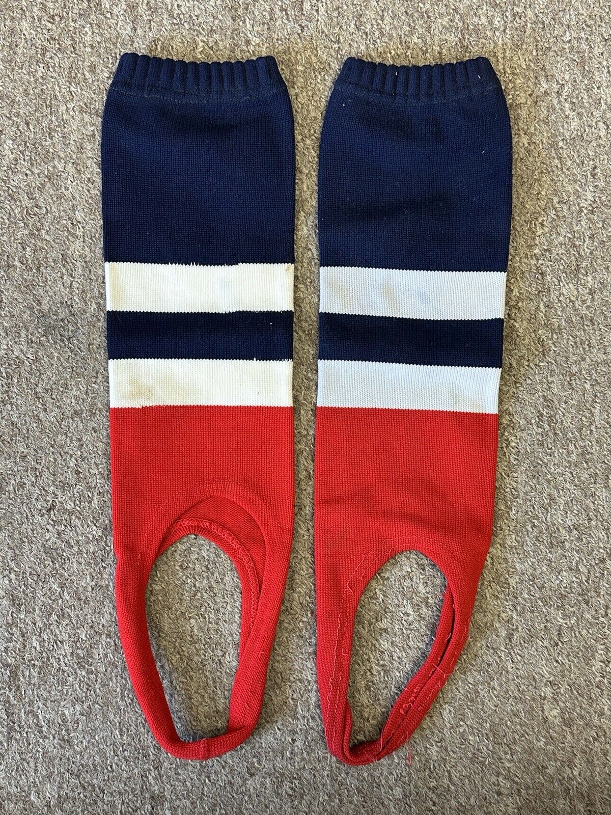 1970’s Boston Red Sox MLB Game Used Baseball Socks / Stirrups #22