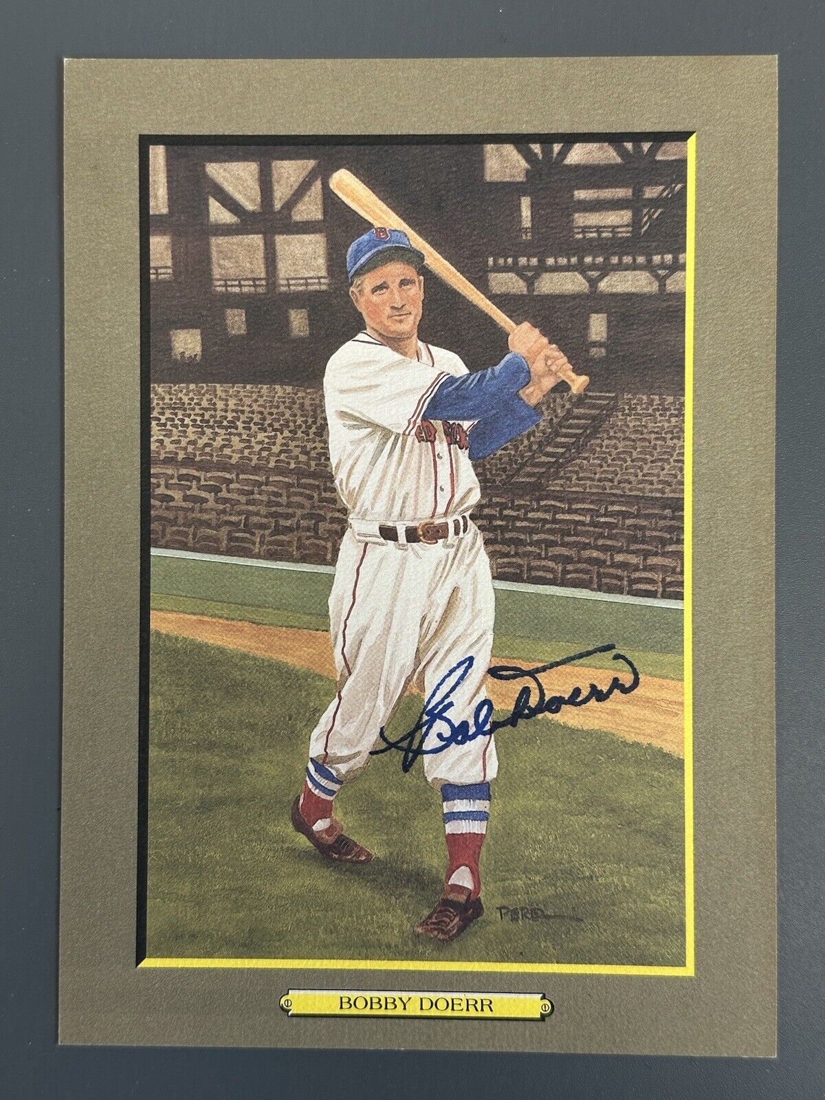 Bobby Doerr Boston Red Sox SIGNED LE Great Moments 5.75 X 8” Card w/ hologram