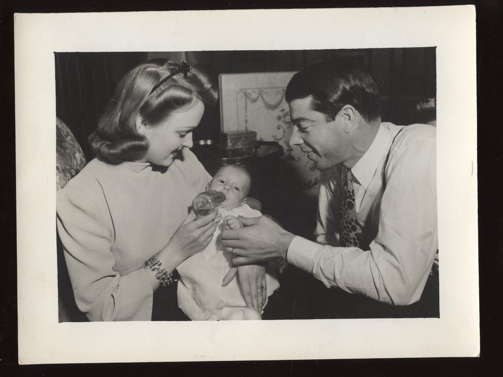 Original Joe DiMaggio / Little Joe / Dorothy Arnold Wire Photo